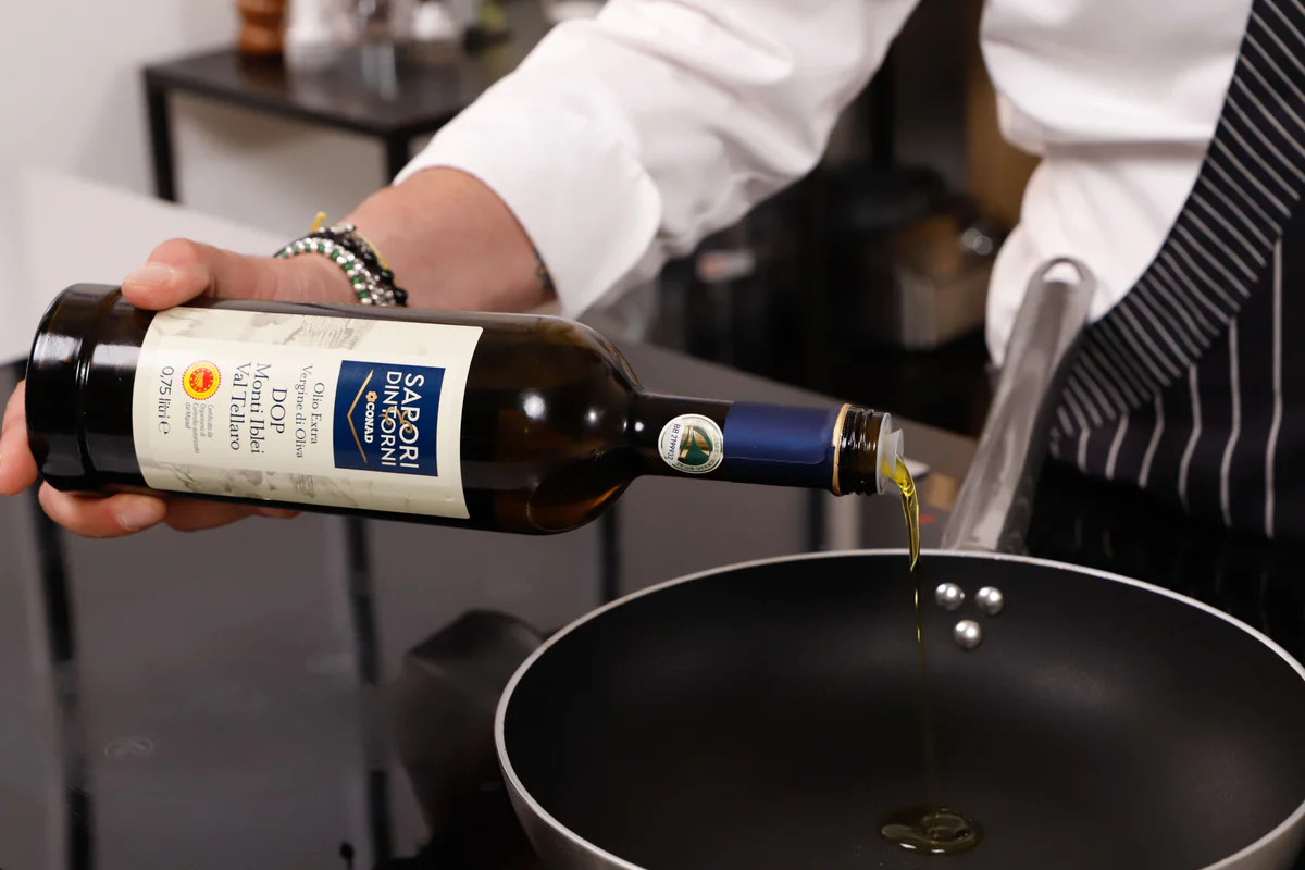 scaldare olio